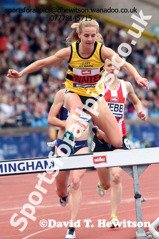 Womens 3000 metres steeplechase, British Championships, Birmingham. Photo: David T. Hewitson/Sports for All Pics